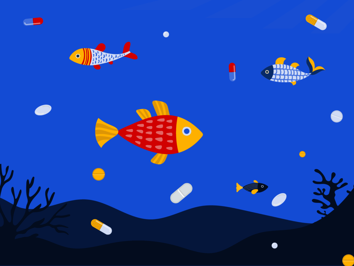 Pharmaceutical contaminated water